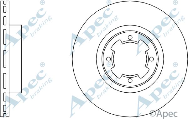 APEC BRAKING Jarrulevy DSK209